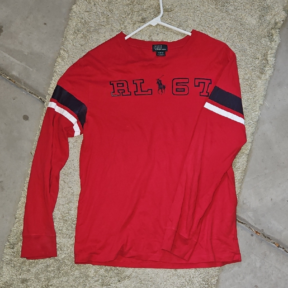 Polo by Ralph Lauren Red Long Sleeve Tee